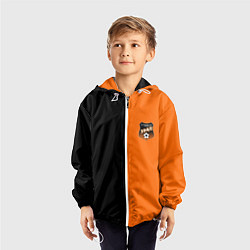 Ветровка с капюшоном детская ФК Урал - два цвета, цвет: 3D-белый — фото 2