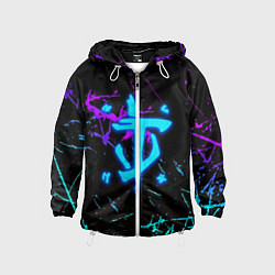 Детская ветровка Doom неоновые штрихи