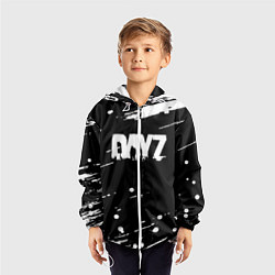 Ветровка с капюшоном детская Dayz брызги красок, цвет: 3D-белый — фото 2