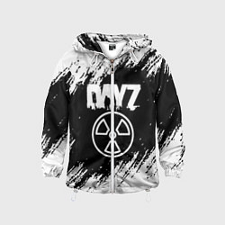 Ветровка с капюшоном детская Dayz белые краски лого, цвет: 3D-белый