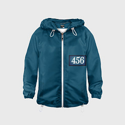 Детская ветровка Синяя униформа игрока 456 игра в кальмара