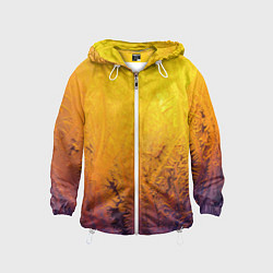 Детская ветровка Узоры золотистого инея