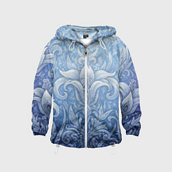 Детская ветровка Ледяной цветочный орнамент