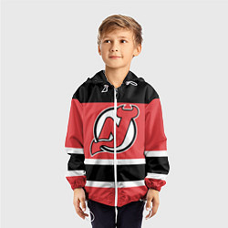 Ветровка с капюшоном детская New Jersey Devils, цвет: 3D-белый — фото 2