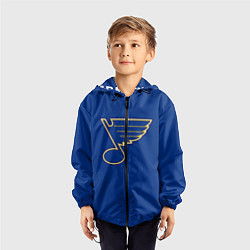 Ветровка с капюшоном детская St Louis Blues: Tarasenko 91, цвет: 3D-черный — фото 2