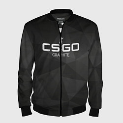 Бомбер мужской CS:GO Graphite, цвет: 3D-черный