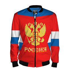 Бомбер мужской Сборная РФ: #88 VASILEVSKIY, цвет: 3D-черный