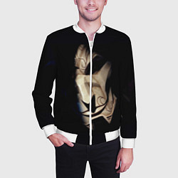 Бомбер мужской Маска, цвет: 3D-белый — фото 2