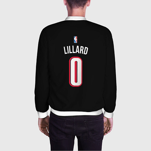 Мужской бомбер Portland Trail Blazers 0 / 3D-Белый – фото 4