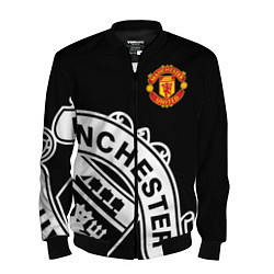 Бомбер мужской Man United: Black Collection, цвет: 3D-черный