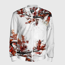 Бомбер мужской САКУРА, цвет: 3D-белый