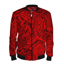 Бомбер мужской Tie-Dye red, цвет: 3D-черный