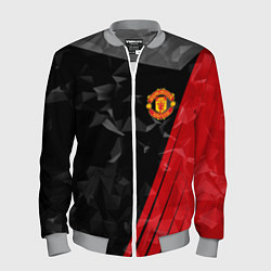 Бомбер мужской FC Manchester United: Abstract, цвет: 3D-меланж