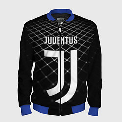 Бомбер мужской FC Juventus: Black Lines, цвет: 3D-синий