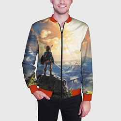 Бомбер мужской Knight Link, цвет: 3D-красный — фото 2