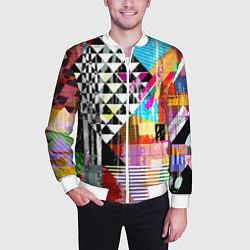 Бомбер мужской RGB Geometry, цвет: 3D-белый — фото 2