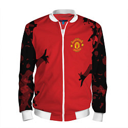 Бомбер мужской FC Manchester United: Red Original, цвет: 3D-белый