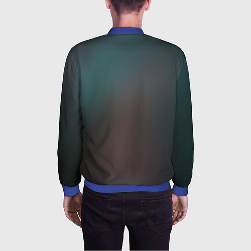 Мужской бомбер Dua Lipa: Floral / 3D-Синий – фото 4