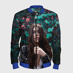 Бомбер мужской Dua Lipa: Floral, цвет: 3D-синий