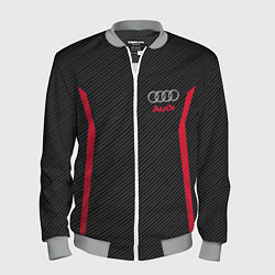 Бомбер мужской Audi: Black Carbon, цвет: 3D-меланж