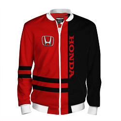 Бомбер мужской Honda: Red Style, цвет: 3D-белый