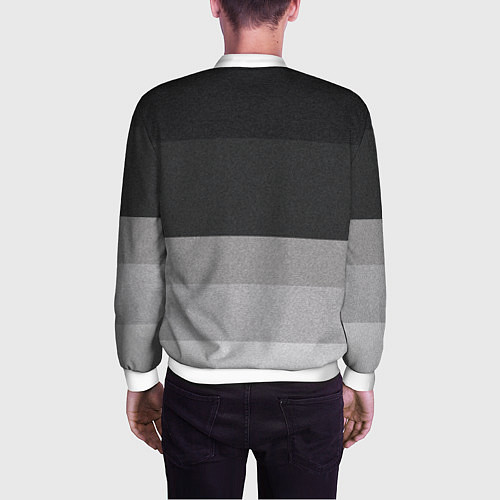 Мужской бомбер ФК Арсенал: Серый стиль / 3D-Белый – фото 4