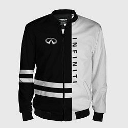Бомбер мужской Infiniti: B&W Lines, цвет: 3D-черный