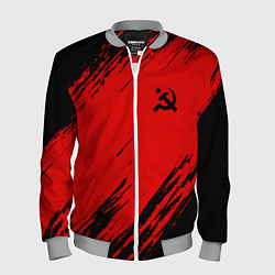 Бомбер мужской USSR: Red Patriot, цвет: 3D-меланж