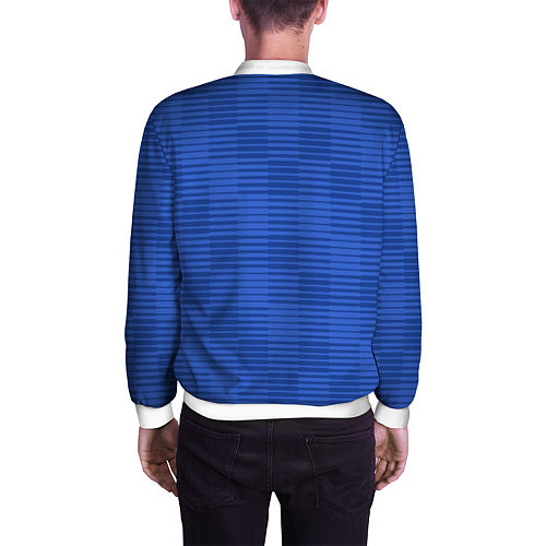 Мужской бомбер Сборная Швеции: Гостевая ЧМ-2018 / 3D-Белый – фото 4