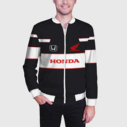 Бомбер мужской Honda Sport, цвет: 3D-белый — фото 2