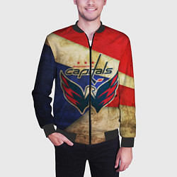Бомбер мужской HC Capitals: Old Style, цвет: 3D-черный — фото 2