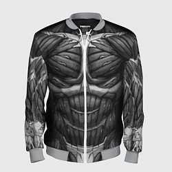 Бомбер мужской Экзоскелет, цвет: 3D-меланж