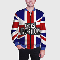 Бомбер мужской Sex Pistols UK, цвет: 3D-синий — фото 2