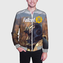 Бомбер мужской Fallout 76, цвет: 3D-меланж — фото 2