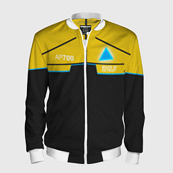 Бомбер мужской Detroit: AP700 Yellow & Black, цвет: 3D-белый