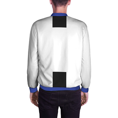 Мужской бомбер FC Juventus 18-19 / 3D-Синий – фото 4