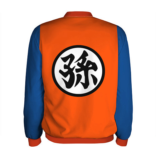 Мужской бомбер DBZ: Goku Kanji Emblem / 3D-Красный – фото 2