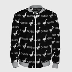 Бомбер мужской GUSSI: Black Pattern, цвет: 3D-меланж