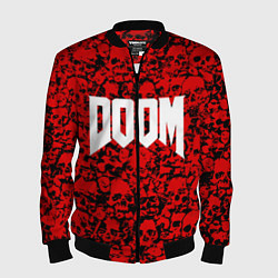 Бомбер мужской DOOM: Blooded Skuls, цвет: 3D-черный