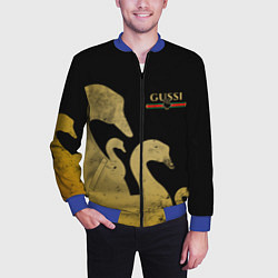 Бомбер мужской GUSSI: Gold Edition, цвет: 3D-синий — фото 2