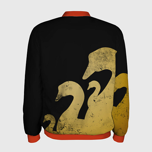 Мужской бомбер GUSSI: Gold Edition / 3D-Красный – фото 2