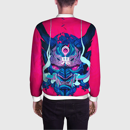 Мужской бомбер Мифический зверь / 3D-Белый – фото 4