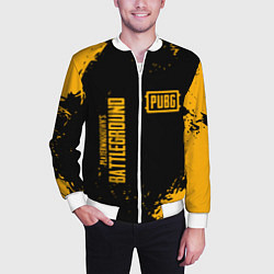 Бомбер мужской PUBG: Black Fashion, цвет: 3D-белый — фото 2