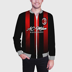 Бомбер мужской AC Milan, цвет: 3D-меланж — фото 2