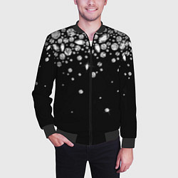 Бомбер мужской Бриллиантовый дождь, цвет: 3D-черный — фото 2
