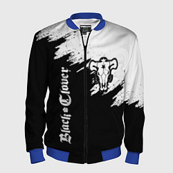 Бомбер мужской ЧЁРНЫЙ КЛЕВЕР, цвет: 3D-синий