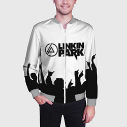 Бомбер мужской LINKIN PARK, цвет: 3D-меланж — фото 2