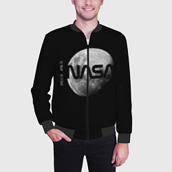 Бомбер мужской NASA Apollo 16, цвет: 3D-черный — фото 2