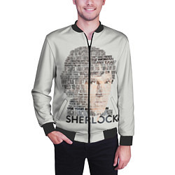 Бомбер мужской Sherlock, цвет: 3D-черный — фото 2