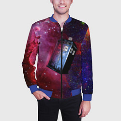 Бомбер мужской Doctor Who, цвет: 3D-синий — фото 2